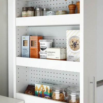 収納物が見えるから在庫管理がしやすい