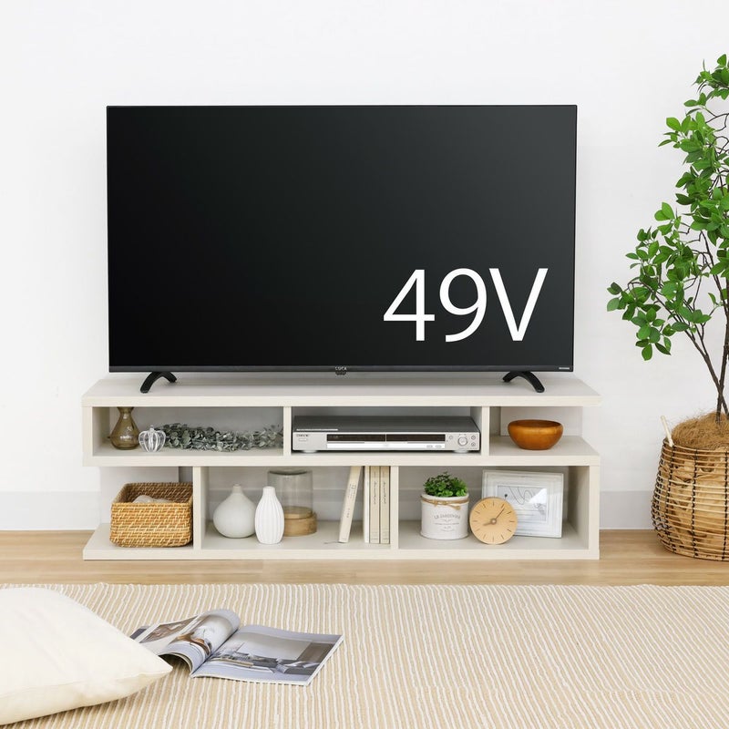 [50V型までのテレビ対応]50V型までのテレビが置ける幅118.4cmのテレビ台です。※お使いのテレビのサイズ・重量を必ずお確かめください。
