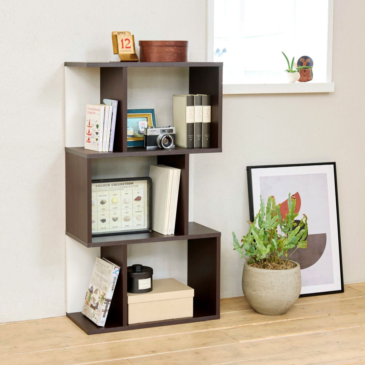 本棚・ラック・カラーボックス ダークブラウン系 | 家具インテリア通販