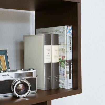 A4サイズまでの本や雑誌が収納できる高さ