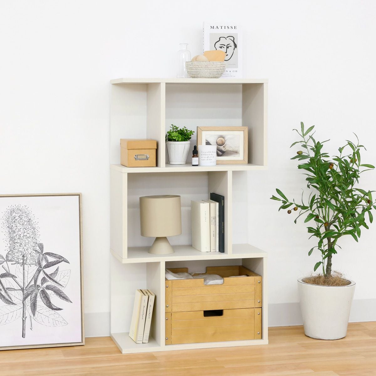 本棚・ラック・カラーボックス ホワイト（白木目）系 | 家具インテリア
