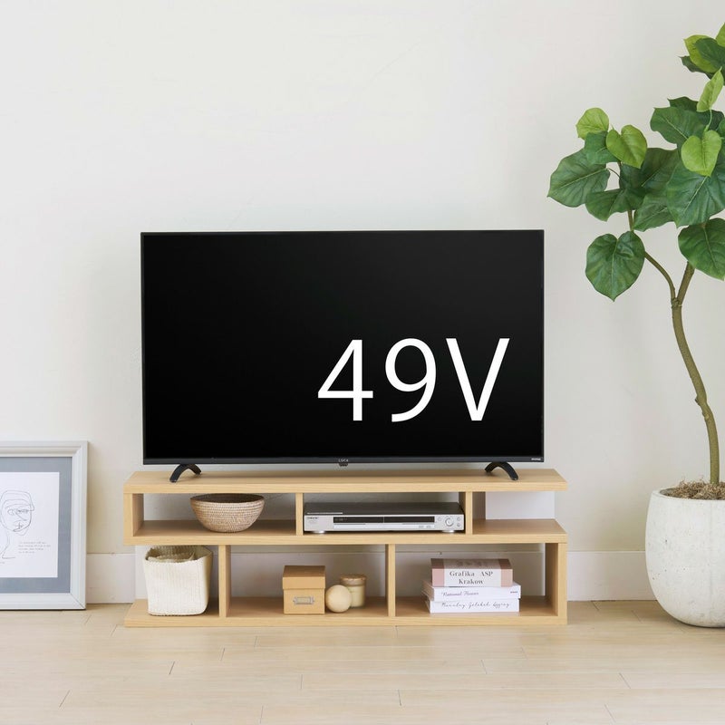 [50V型までのテレビ対応]50V型までのテレビが置ける幅118.4cmのテレビ台です。※お使いのテレビのサイズ・重量を必ずお確かめください。