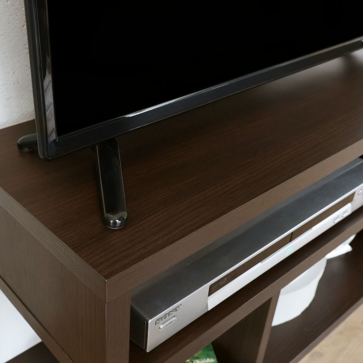 テレビ台 幅119cm 高さ39cm ダークブラウン 50V型対応 TVボード
