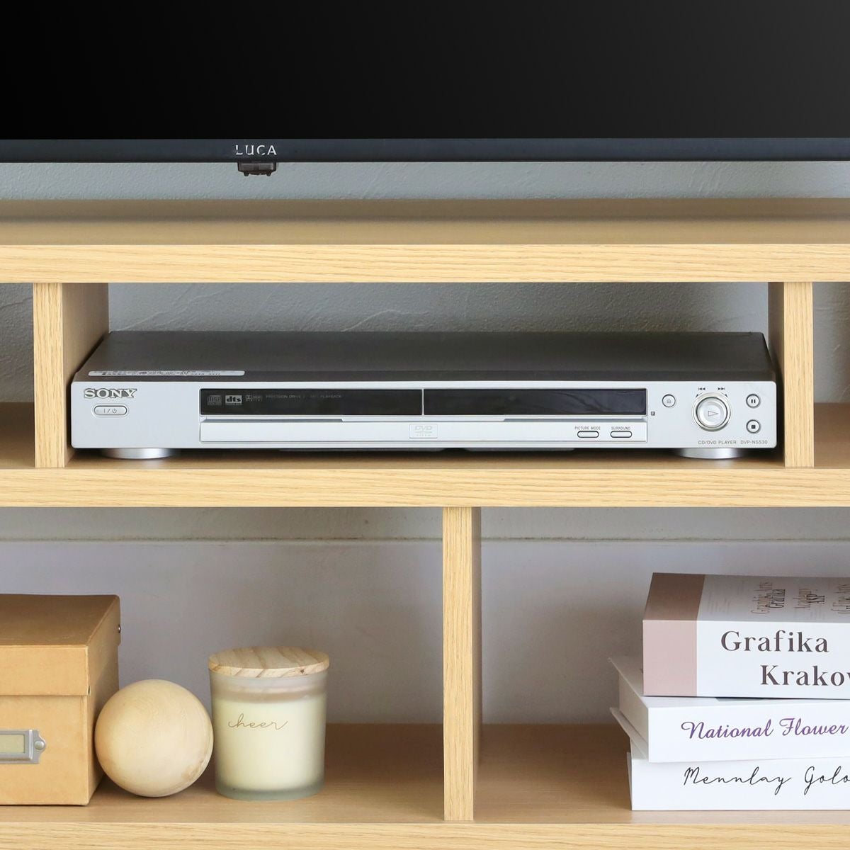 木製テレビ台 TV台 収納あり インテリ家具 テレビ台 幅119cm 高さ39cm ダークブラウン 50V型対応 TVボード