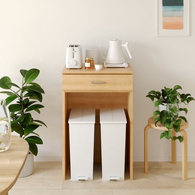 キッチンスペースを有効活用できるゴミ箱上ラック