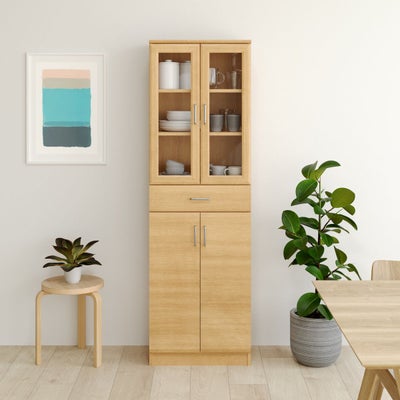 扉と引出の大容量食器棚