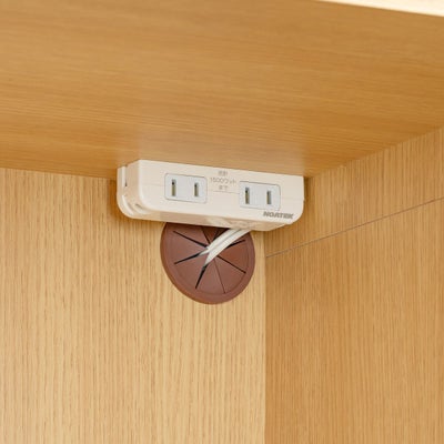 2口コンセントと配線用ゴムコーダー