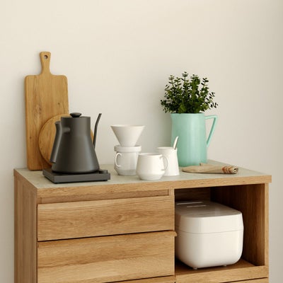 キッチン家電を並べて時短料理を楽しむ