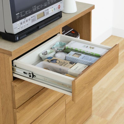 作業台を反転させると引き出しに