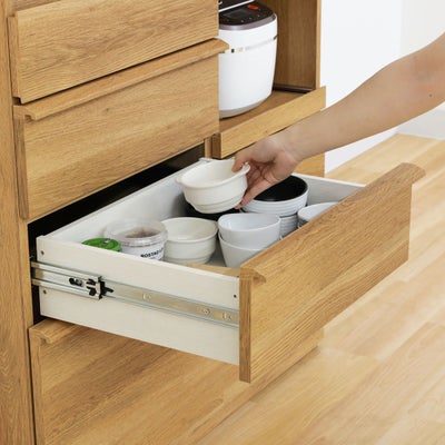 奥まで見渡せる引き出し