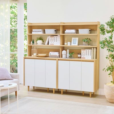 ナチュラルオーク × ホワイト