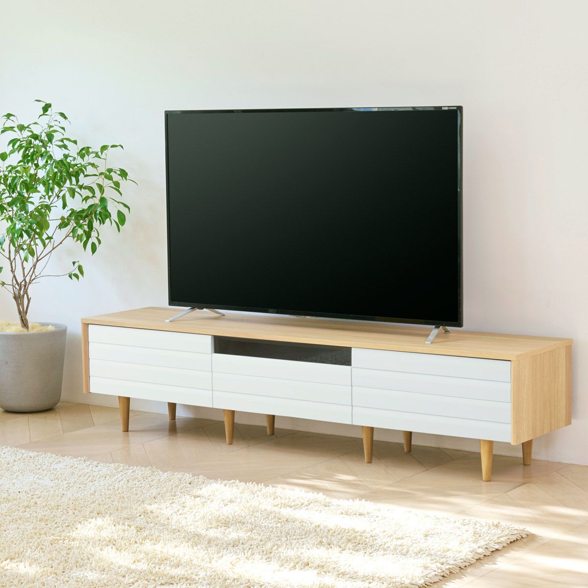 テレビ台・ローボード ホワイト（白木目）系 | 家具インテリア通販の