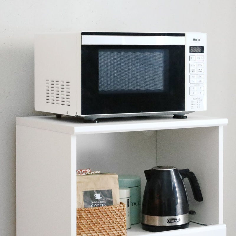 [単機能電子レンジが置けます]天板は耐荷重20kg。単機能電子レンジが設置できます。