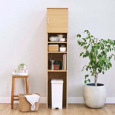 隙間を有効活用するゴミ箱上収納