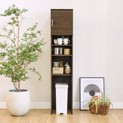 隙間を有効活用するゴミ箱上収納