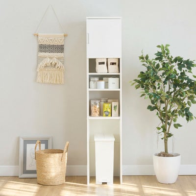 隙間を有効活用するゴミ箱上収納