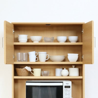 カップや小皿の収納