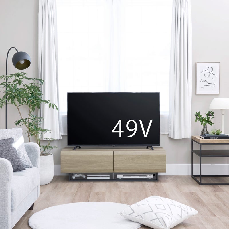 [50V型までのテレビ対応]50V型までのテレビが置ける幅120cmのテレビ台です。※お使いのテレビのサイズ・重量を必ずお確かめください。