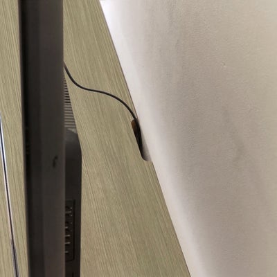 テレビなどの配線用加工